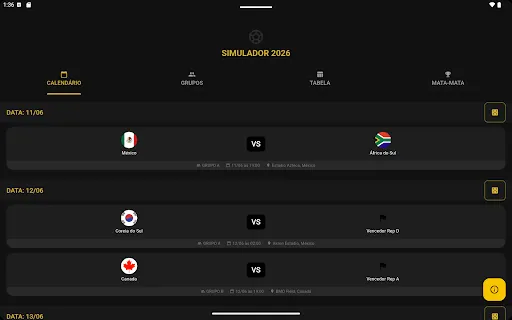 Скриншот 8 — Copa do Mundo 2026 - Simulador