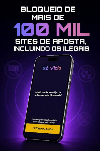 Скриншот 1 — Xô Vício - Bloqueio de apostas