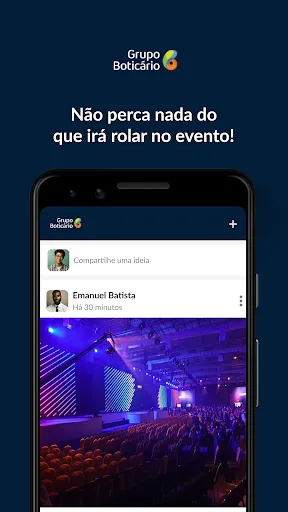 Скриншот 1 — Eventos Grupo Boticário