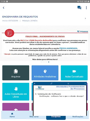 Скриншот 8 — Unicesumar Studeo App