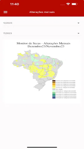Скриншот 3 — Monitor de Secas do Brasil