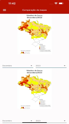 Скриншот 4 — Monitor de Secas do Brasil