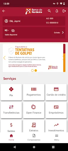 Скриншот 2 — Banco do Nordeste Mobile