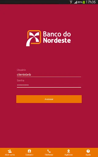 Скриншот 5 — Banco do Nordeste Mobile