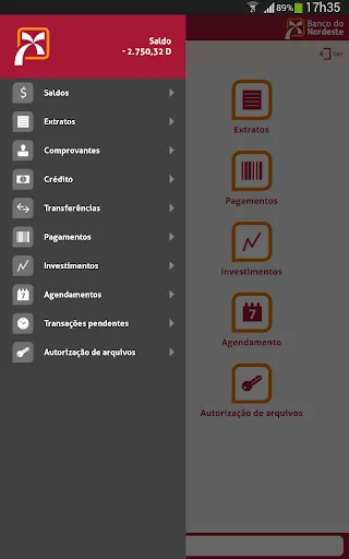 Скриншот 6 — Banco do Nordeste Mobile