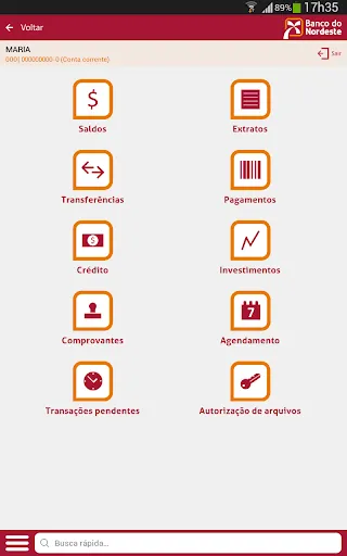 Скриншот 8 — Banco do Nordeste Mobile