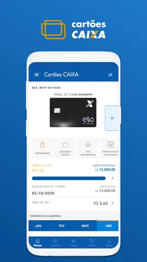 Скриншот 1 — Cartões CAIXA