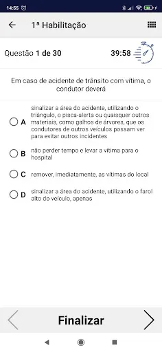 Скриншот 4 — Simulado Detran-SP