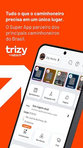 Скриншот 1 — Trizy - O App do motorista