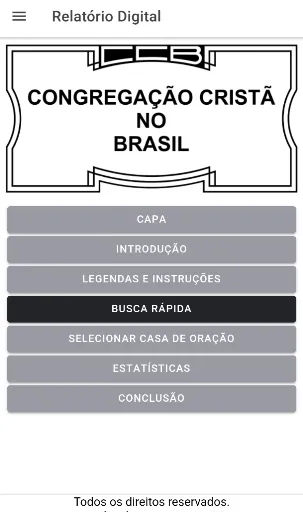Скриншот 1 — CCB - Relatório Digital