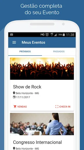Скриншот 1 — Organizador de Eventos