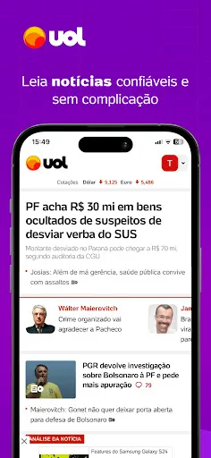 Скриншот 1 — UOL: Notícias de política e +