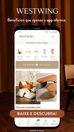 Скриншот 1 — Westwing: cashback e ofertas!