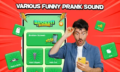 Скриншот 1 — Funny Sound: Haircut Prank App