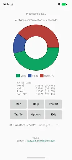 Скриншот 1 — ADSB Receiver Pro