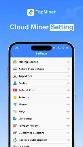 Скриншот 7 — BTC Cloud Mining : TapMiner