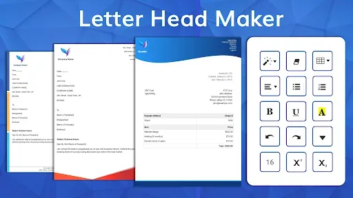 Скриншот 1 — Letterhead Maker with logo PDF