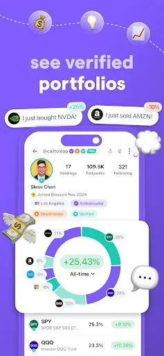 Скриншот 1 — Blossom: Social Investing