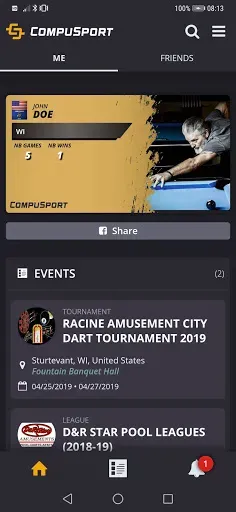 Скриншот 1 — CompuSport