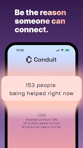 Скриншот 1 — Conduit: делитесь интернетом