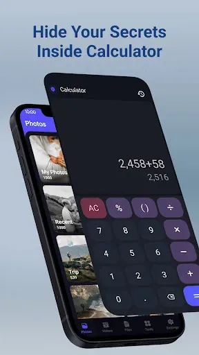 Скриншот 1 — Calculator Lock - Hide Photos