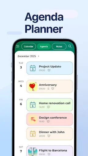 Скриншот 2 — Calendar - Agenda Planner