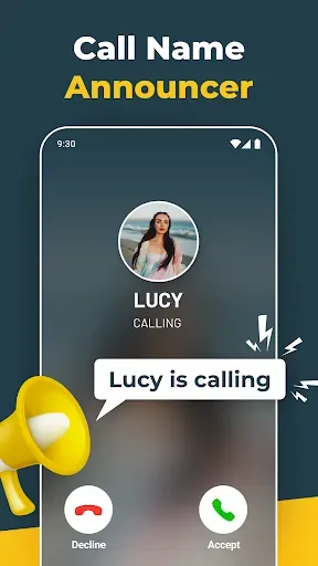 Скриншот 1 — Caller Name Announcer App