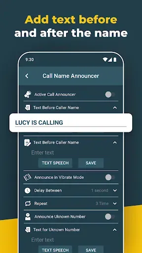 Скриншот 2 — Caller Name Announcer App