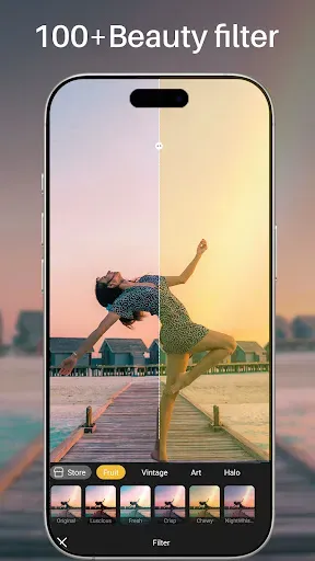 Скриншот 2 — Nice OS Camera, Beauty Camera