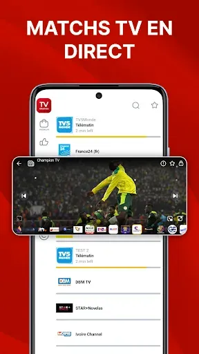 Скриншот 4 — Chaînes TV - tv en direct HD