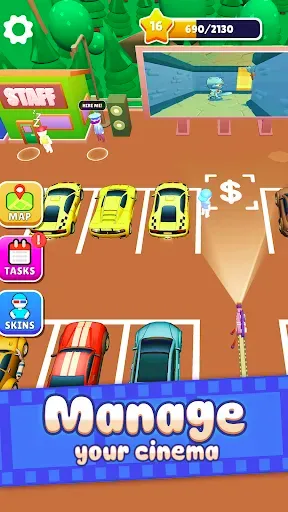 Скриншот 1 — Drive-in Cinema: Idle Game
