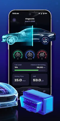 Скриншот 2 — OBD2 Сканер: Диагностика Авто