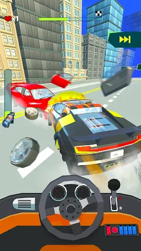 Скриншот 2 — Crazy Rush 3D - Уличные Гонки