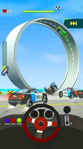 Скриншот 4 — Crazy Rush 3D - Уличные Гонки