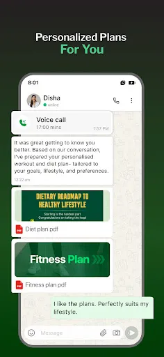 Скриншот 2 — Disha: AI Health Coach