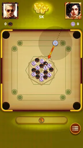 Скриншот 3 — Carrom - A Disc Board Game