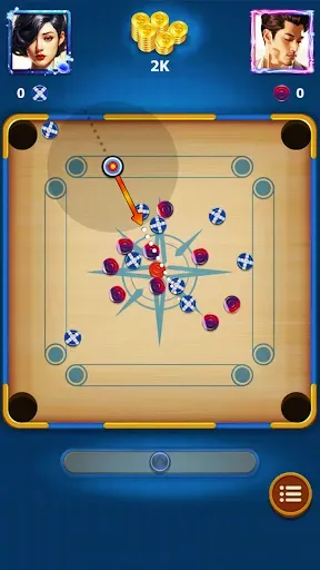 Скриншот 4 — Carrom - A Disc Board Game