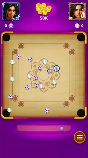 Скриншот 5 — Carrom - A Disc Board Game