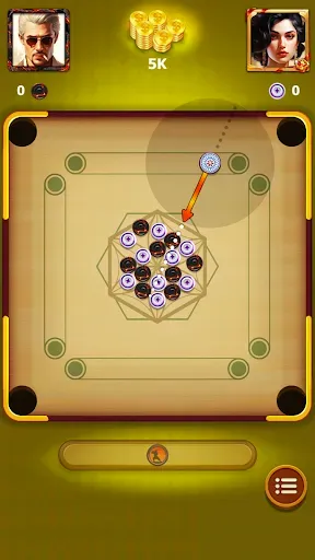 Скриншот 8 — Carrom - A Disc Board Game