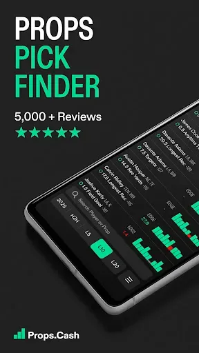 Скриншот 1 — Props.Cash | Player Props Data