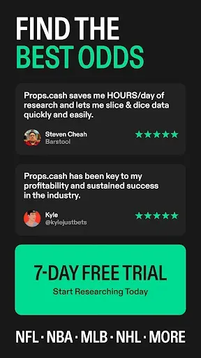 Скриншот 3 — Props.Cash | Player Props Data