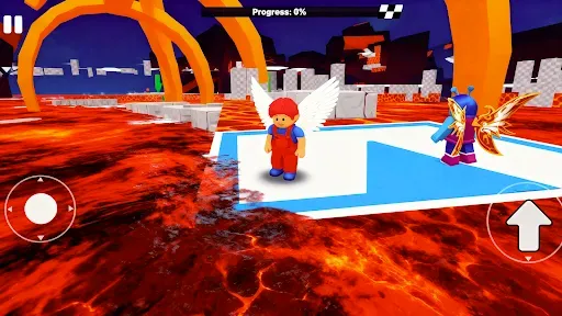 Скриншот 2 — Blox Parkour: Obby Race 3d