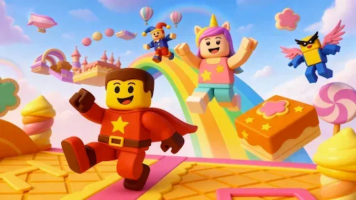 Скриншот 7 — Blox Parkour: Obby Race 3d