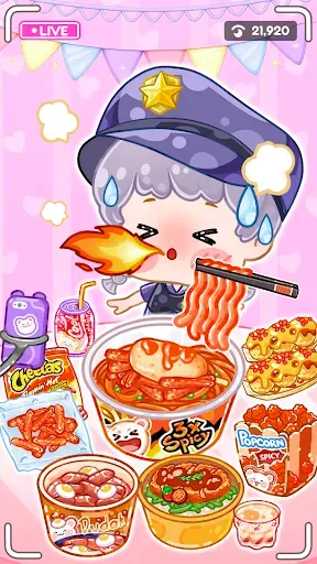 Скриншот 4 — ASMR Girl: Livestream Mukbang