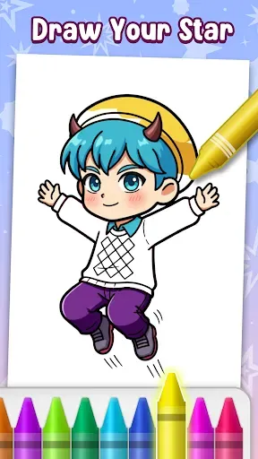 Скриншот 3 — Idol Coloring Master
