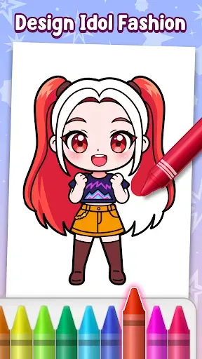 Скриншот 4 — Idol Coloring Master