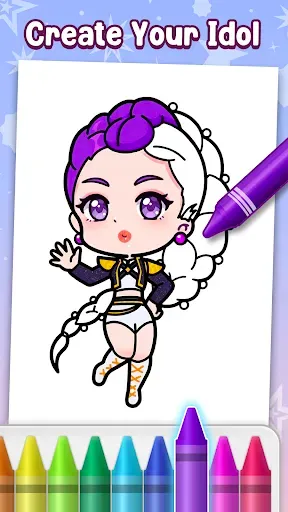 Скриншот 7 — Idol Coloring Master