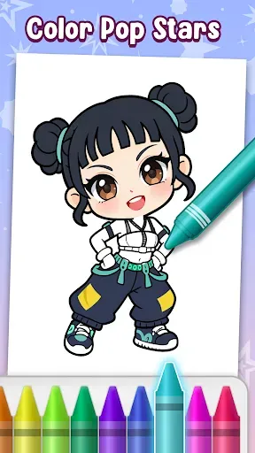Скриншот 8 — Idol Coloring Master