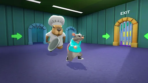 Скриншот 4 — Obby Escape: Prison Rat Dance