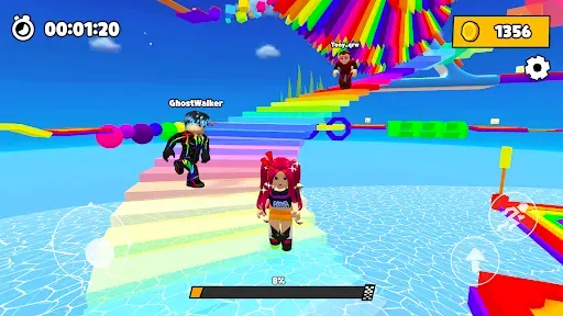 Скриншот 5 — Rainbow Race: Obby Dash